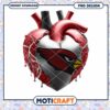 Arizona Cardinals Heart PNG Sublimation