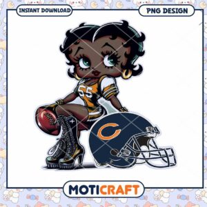 Black Betty Boo Chicago Bears PNG
