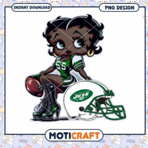 Black Betty Boop NY Jets PNG Black Betty Boop NY Jets PNG