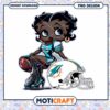 Option 1 (Focus on character) Black Betty Boop Miami Dolphins PNG