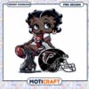 Black Betty Boop Football PNG Design