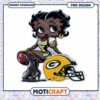 Option 1 (Focus on character) Betty Boop Green Bay Packers PNG