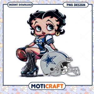 Dallas Cowboys Betty Boop PNG