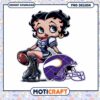 Betty Boop Vikings PNG Football Girl 1 Betty Boop Vikings PNG Football Girl