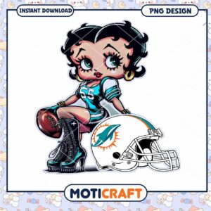 Miami Dolphins Betty Boop PNG