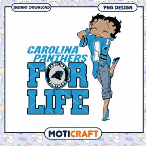 Carolina Panthers PNG Betty Boop Design