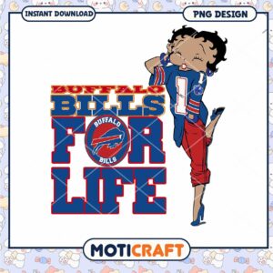 Buffalo Bills Betty Boop PNG Design