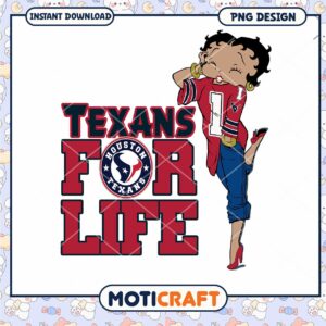 Houston Texans PNG Betty Boop Design Houston Texans PNG Betty Boop Design