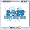 Detroit Lions 2025 Happy New Year PNG
