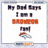 Denver Broncos Dad SVG PNG