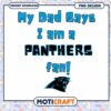 Carolina Panthers Dad SVG PNG