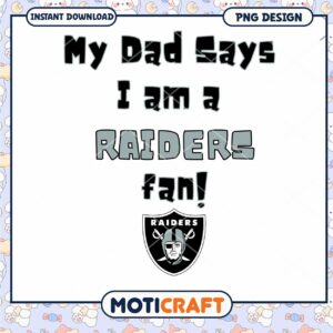 Raiders Fan PNG Design, Instant Download