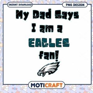 Eagles Fan PNG Design Instant Download