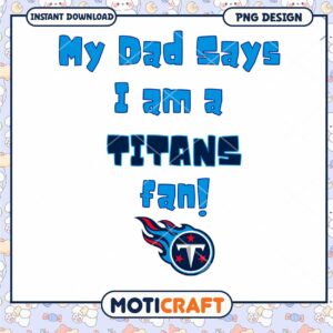 Tennessee Titans Fan PNG Design