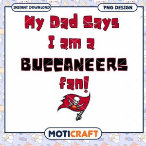 Buccaneers Fan PNG Design Instant Download