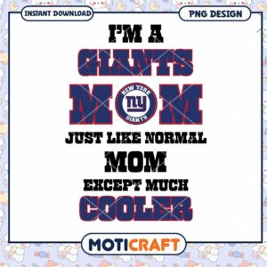New York Giants Mom PNG Design New York Giants Mom PNG Design