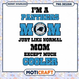 Carolina Panthers Mom PNG Design Carolina Panthers Mom PNG Design