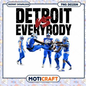 Detroit Lions PNG Vs Everybody Design