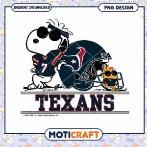 Snoopy Texans PNG Football Design