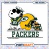 Snoopy Green Bay Packers PNG Design