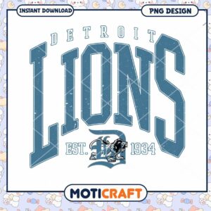 Detroit Lions PNG Design 1934