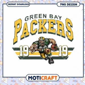 Green Bay Packers PNG Sublimation Design