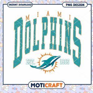 Miami Dolphins PNG Design 1965