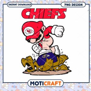 Kansas City Chiefs Mario PNG Sublimation