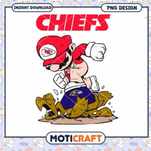 Chiefs Mario PNG Sublimation Design Chiefs Mario PNG Sublimation Design