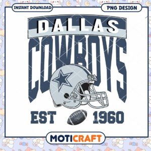 Dallas Cowboys PNG Design 1960 Est