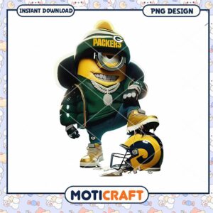 Green Bay Packers Minion PNG Design Green Bay Packers Minion PNG Design