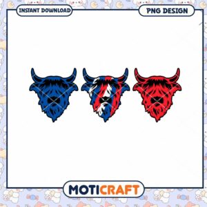 Highland Cow PNG Designs Blue Highland Cow PNG Designs Blue