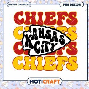 Kansas City Chiefs Retro PNG Design