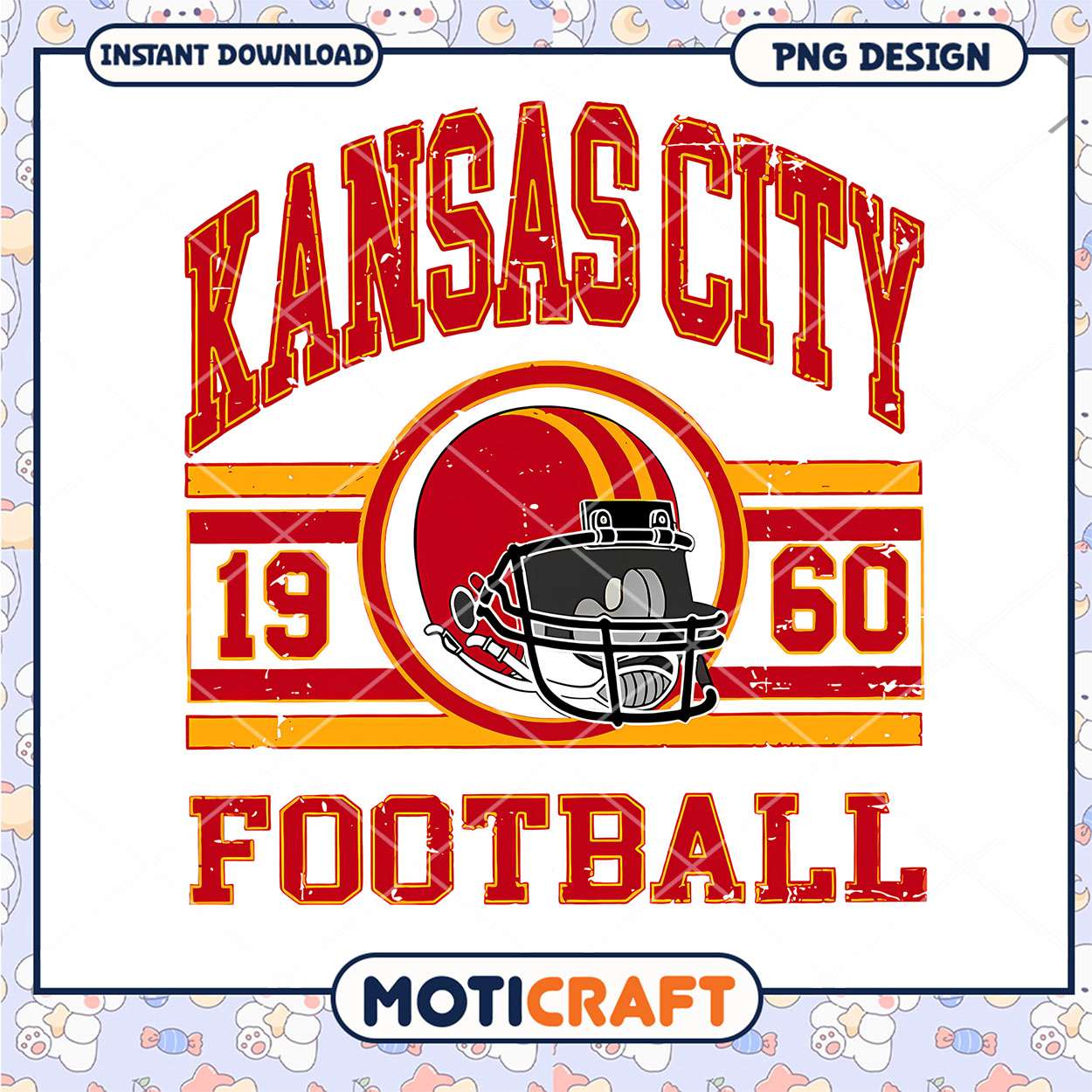 Kansas City Football PNG Design Kansas City Football PNG Design