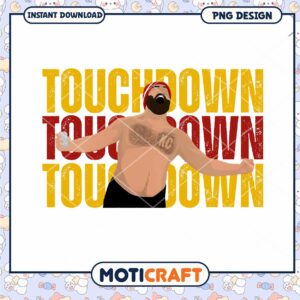 Touchdown PNG Design Instant Download