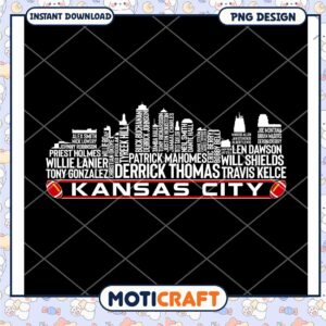 Kansas City Chiefs Skyline PNG Design Kansas City Chiefs Skyline PNG Design
