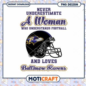 Baltimore Ravens Woman PNG Design