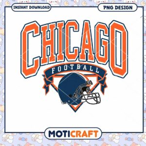 Chicago Football Helmet PNG Design