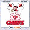 Mickey Mouse Chiefs PNG Football Design 1 Mickey Mouse Chiefs PNG Football Design