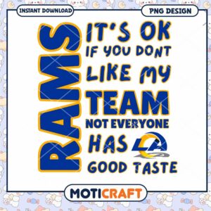 Rams PNG Sublimation Good Taste Design
