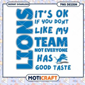 Lions Team PNG Design Good Taste