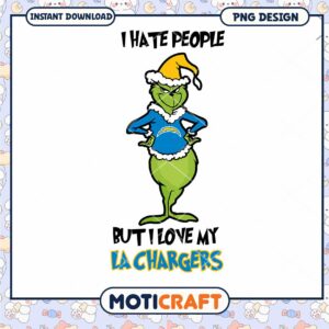 Grinch LA Chargers PNG Design Grinch LA Chargers PNG Design