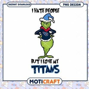 Grinch Titans PNG Sublimation Design