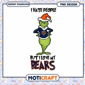Grinch Bears Christmas PNG Design