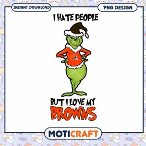 Grinch Browns PNG Design Instant Download
