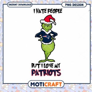 Grinch Patriots PNG Design Instant Download