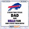 Bills Fan Dad PNG Design