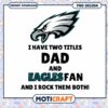 Dad Eagles Fan PNG Design