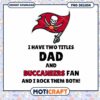 Dad Buccaneers Fan PNG Design