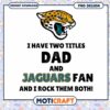 Dad Jaguars Fan PNG Design